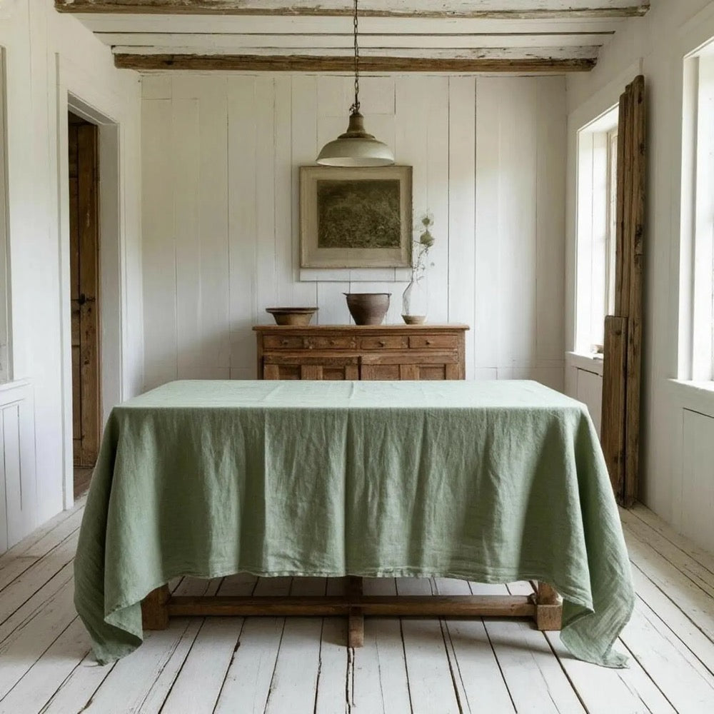 Linen Soft Tablecloth - Kitchen Decor - Table Linen