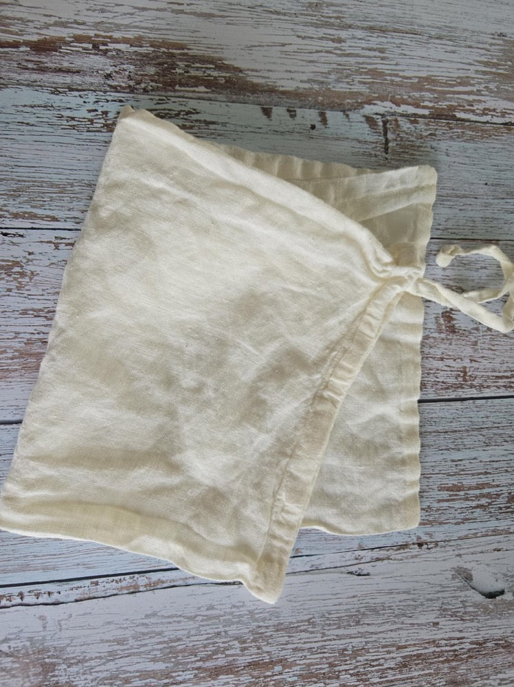 Organic Linen Bread Bag: Kitchen Storage, Zero Waste